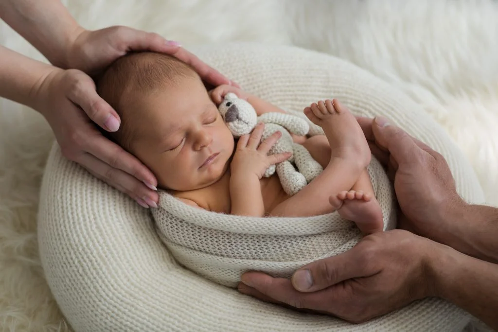 schöne Babyfotos zu Hause